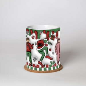 3D hatású karácsonyi bögre